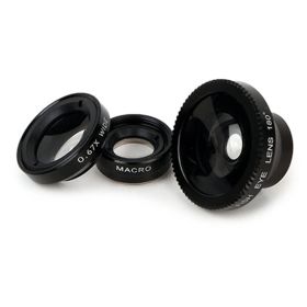 Phone Camera Lens Kit Magnetic 180°Fisheye Lens 0.67xWide Angle 10X Macro Lens for iPhone  X /8/7/6s Samsung Galaxy S10/S9