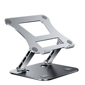 Laptop Stand Adjustable Aluminum Alloy Notebook Tablet Stand Up to 17 Inch Laptop Portable Fold Holder Cooling Bracket Support - Silver