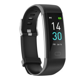 S5 Fitness Tracker Smart Watch Sports Watch Bracelet blood pressure fitness heart rate meter step temperature waterproof sports bracelet - Black