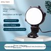 Live fill light portable mini self portrait beauty pocket online video conference mobile phone fill light new product wholesale - black