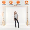 6.5 x 10ft Photo Video Studio Backdrop Background Stand Adjustable Heavy Duty Photography Backdrop Support Stand Set - Gold