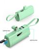 PowerKey – Keychain 2 in 1 Power Bank With Dual Charging Cord - Green