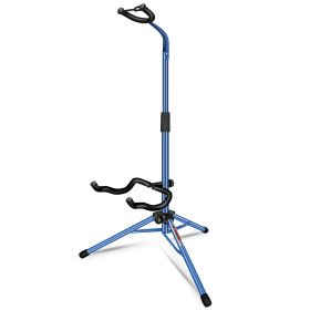 5 Core Guitar Stand Floor Adjustable Heavy Duty w Neck Holder for Acoustic Electric Classic Bass - GSH HD D-BLU - GSH HD D-BLU