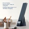 Led Table Lamp 15w Wireless Charger Compatible For Iwatch Airpods Fast Charging Station Multi-functional Clock Charge Dock Stand - 1pc