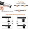 6.5 x 10ft Photo Video Studio Backdrop Background Stand Adjustable Heavy Duty Photography Backdrop Support Stand Set - Black_Advanced