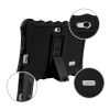 Shock-resistant Silicone Snap-on Case with Stand for 7' Tablets - Black