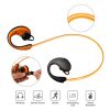 Wireless Sports Headsets Wireless V4.1 Neckband Earphones HD Stereo Sweat-proof Headphones Earbuds - Orange