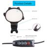 Live fill light portable mini self portrait beauty pocket online video conference mobile phone fill light new product wholesale - black