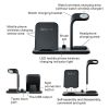 Besegad 4 in 1 Assemable Fast Wireless Charging Stand Dock Station for iPhone XS Max Apple Pencil iWatch Series 1 2 3 4 Airpods - A