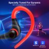 Wireless Headsets V4.1 Sport In-Ear Stereo Headphones Sweat-proof Noise Canceling Earphones Back-Headphone - Red