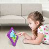 Shock-resistant Silicone Snap-on Case with Stand for 7' Tablets - Purple
