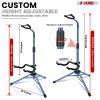 5 Core Guitar Stand Floor Adjustable Heavy Duty w Neck Holder for Acoustic Electric Classic Bass - GSH HD D-BLU - GSH HD D-BLU