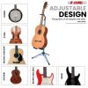 5 Core Guitar Stand Floor Adjustable Heavy Duty w Neck Holder for Acoustic Electric Classic Bass - GSH HD D-BLU - GSH HD D-BLU