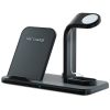 Besegad 4 in 1 Assemable Fast Wireless Charging Stand Dock Station for iPhone XS Max Apple Pencil iWatch Series 1 2 3 4 Airpods - A