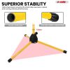 5 Core Mic Stand Floor Height Adjustable Tripod Microphone Stands w Extending Telescoping Boom Arm - MS DBL G - YELLOW