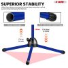 5 Core Mic Stand Floor Height Adjustable Tripod Microphone Stands w Extending Telescoping Boom Arm - MS DBL G - Dark Blue