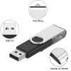 5 Packs Mix Color USB 2.0 Swivel USB Flash Drives Metal Thumb Drive Memory Stick Jump Drive With Lanyard For Storage And Backup - 16 GB