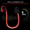 Wireless Sports Headsets Wireless V4.1 Neckband Earphones HD Stereo Sweat-proof Headphones Earbuds - Red