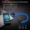 Wireless Sports Headsets Wireless V4.1 Neckband Earphones HD Stereo Sweat-proof Headphones Earbuds - Blue