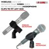 5 Core Microphone Stand 3 Level Height Adjustable 24-67" w Heavy Duty Round Base Floor Mic Stands - MS RBL 3T