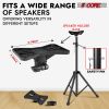 5 Core Speaker Stand Tripod Floor Heavy Duty Adjustable Up to 72 Inch DJ Studio Monitor Stands Pole Mount - SS HD BLK WOB - SS HD 1PK BLK WOB