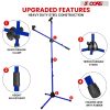 5 Core Mic Stand Floor Height Adjustable Tripod Microphone Stands w Extending Telescoping Boom Arm - MS DBL G - Dark Blue