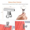 6.5 x 10ft Photo Video Studio Backdrop Background Stand Adjustable Heavy Duty Photography Backdrop Support Stand Set - Silver