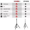 5 Core Speaker Stand Tripod Floor Heavy Duty Adjustable Up to 72 Inch DJ Studio Monitor Stands Pole Mount - SS HD BLK WOB - SS HD 1PK BLK WOB