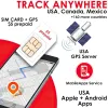 GPS Tracker nano micro SIM Full US Coverage Accessible Service