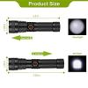 Tactical LED Flashlight Zoomable Rechargeable Search Light Torch 50000LM w/ 5Modes SOS Night Light For Night Walking Adventures