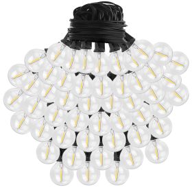 50FT Decorative Globe String Lights Outdoor Indoor 25Pcs Bulb Light Strings Fairy String Lamps for Garden Lawn Patio Cafe Party (Optiopn: StringLight50FTUS)