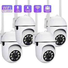 Courtyard Guardian Outdoor Spherical Camera Set - 1080P 360 Blind Spot Monitoring, Wireless 2.4G Anti-interference, Full-color Night Vision, Moti (Option: White)