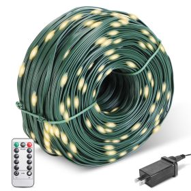 330FT 1000LED String Lights Outdoor Christmas Decoration Lights with Remote IP44 Waterproof 8 Lighting Modes 8 Brightness Timer Plug In Fairy Light Xm (Optiopn: StringLightsWarm)