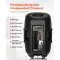 2 X 15 In Speakers Portable PA System 2000W Mixer Bluetooth Mic For DJ Party