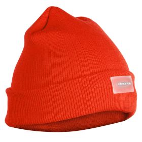 Unisex 5 LED Knitted Beanie Winter Warm Hat Camping Jogging Running Cap Headlamp (Optiopn: LEDHeadlampBeanieOrange)