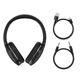 Baseus D02 Pro Wireless Headphones Sport Bluetooth 5.3 Earphone Handsfree Headset Ear Buds Head Phone Earbuds For iPhone Xiaomi (Color: Black, Ships From: China)