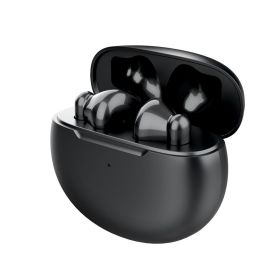 TWS half in ear HIFI Bluetooth headset cross-border applicable to Android Apple ENC noise reduction Bluetooth headset (colour: black)