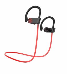 Manufacturers sell cross-border popular U8 ear hook sports stereo new u8 noise reduction 5.0 wireless Bluetooth headset (colour: red)