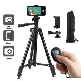 NA-3120 Phone Tripod Stand 40inch Universal Photography for Gopro iPhone Samsung Xiaomi Huawei Phone Aluminum Travel Tripode Par (Color: Package A, Ships From: China)