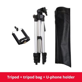 Phone Tripod Portable CellPhone Holder for iPhone 13 Xiaomi Lightweight Camera Tripod Stand for Gopro DSLR with Remote Control (Color: 3110A, Ships From: China)