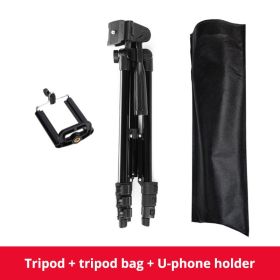 Phone Tripod Portable CellPhone Holder for iPhone 13 Xiaomi Lightweight Camera Tripod Stand for Gopro DSLR with Remote Control (Color: 3120A, Ships From: China)
