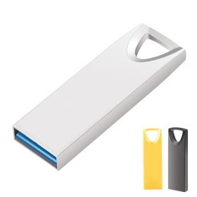 USB flash drive metal 16/32/64GB USB flash disk computer data backup gift high-speed waterproof USB flash disk (Color: 64GB Grey)