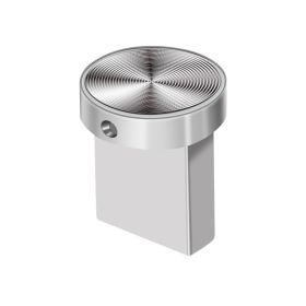 Mini Metal Button USB Flash Drives 64GB Blue Fashion Memory Stick Red External Storage Creative Gift Pen Drive Silver Pendrive (Color: Silver, Capacity: 64GB)