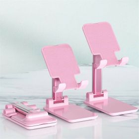 Adjustable Cell Phone Tablet Stand Desktop Holder Mount Mobile Phone iPad iPhone (Color: Pink)