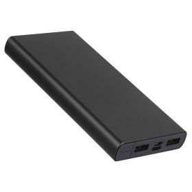 20,000mAh Power Bank Portable External Battery Charger Dual USB Type C Micro USB Input (Color: Black, size: One size)
