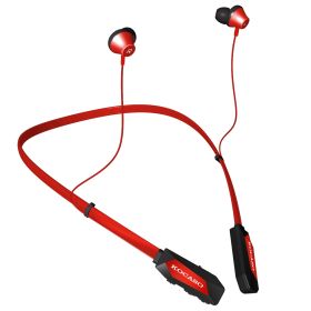 Wireless Neckband Headphones V4.2 Sweat-proof Sport Headsets Earbuds In-Ear Magnetic Neckbands Stereo Earphone Deep Bass Earphone w/Mic 15Hrs Work Run (Optiopn: SportEarbudRed)